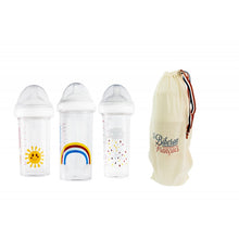 Load image into Gallery viewer, &quot;Rainbow&quot; Baby Bottle Set (2x210ml, 1x360 ml)`
