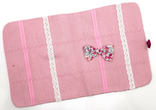Load image into Gallery viewer, (On sale) Hair-Clips Pouch Pink &amp; beige Liberty
