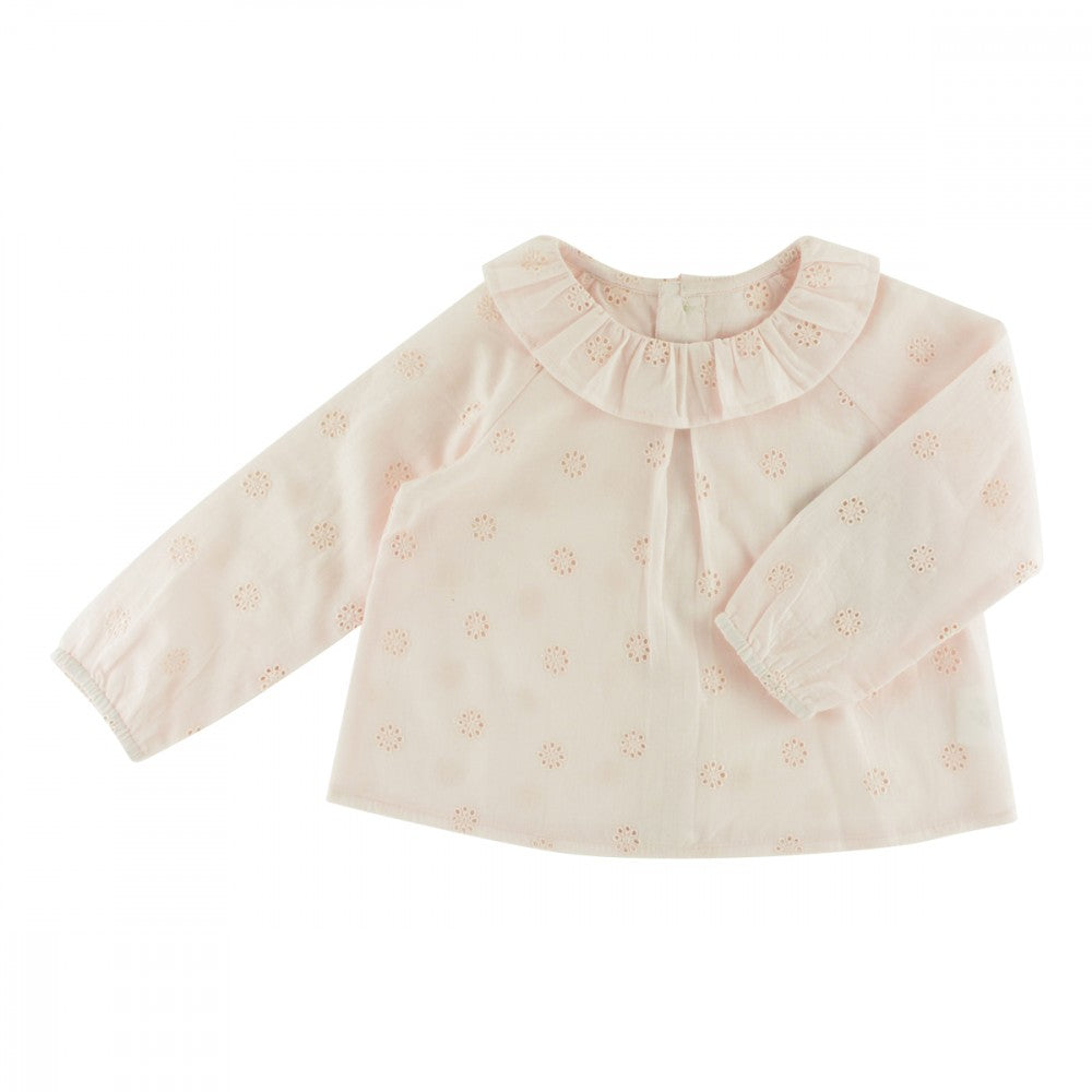 Charlotte Blouse (Pink Embroidery)
